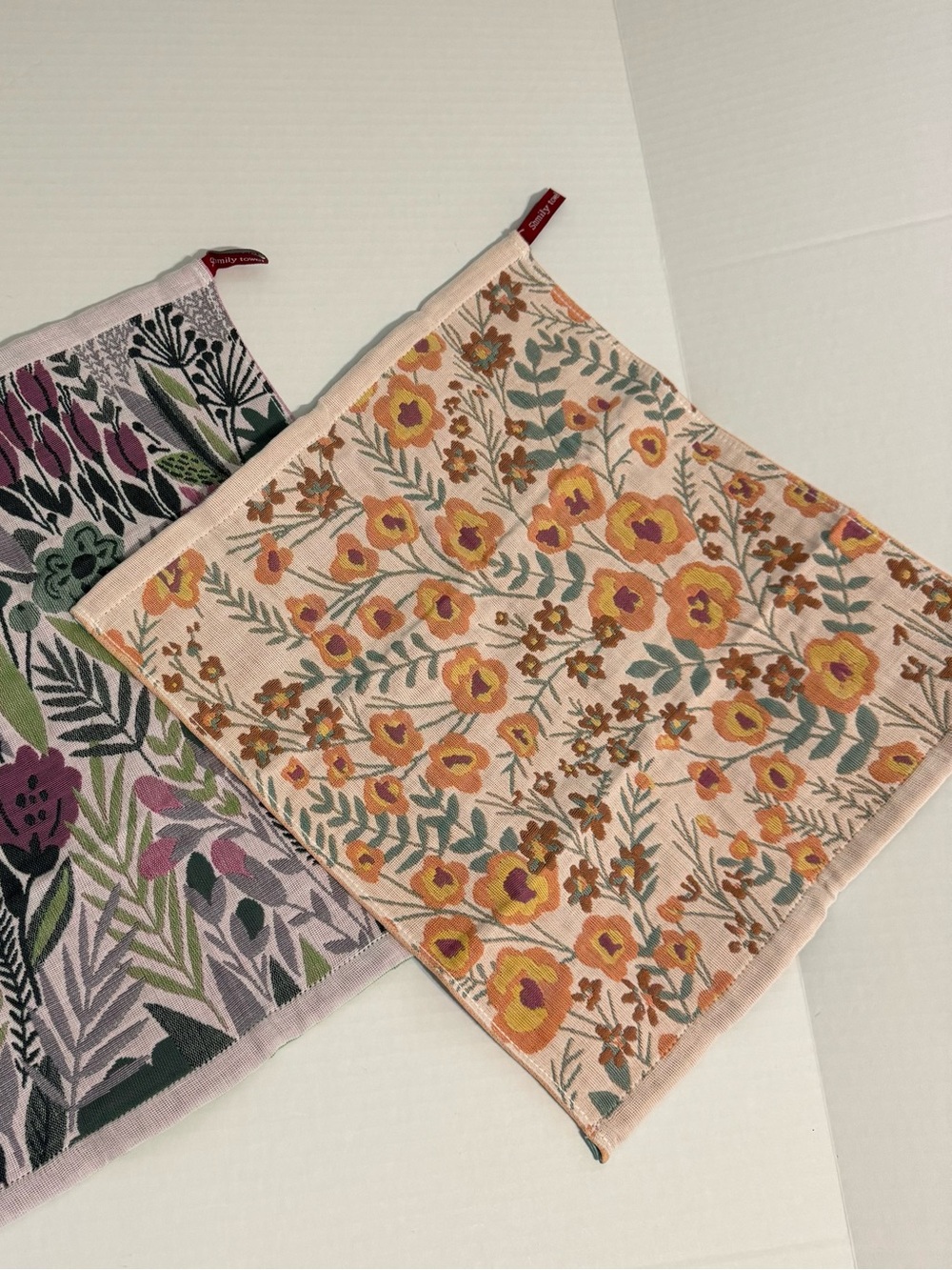 100% Cotton Muslin Floral Jacquard Hand/Face/Kitchen  Towel